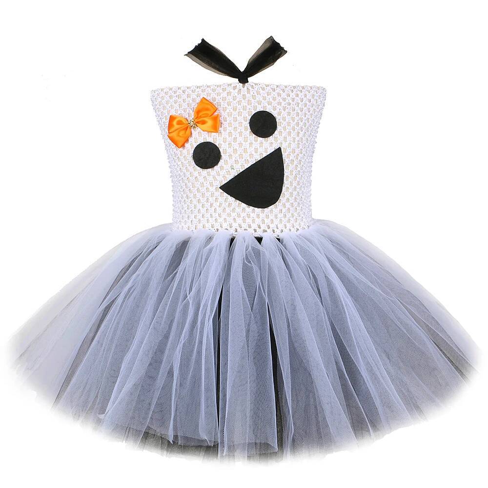 Baby Clothing Dresser - White Black Ghost Tutu Dress for