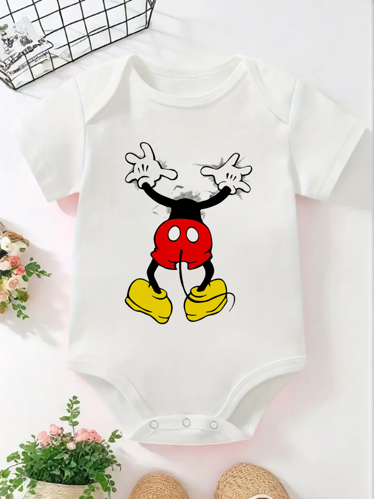 Baby Clothing Next - Funny Baby Onesie Cartoon Mickey Printed