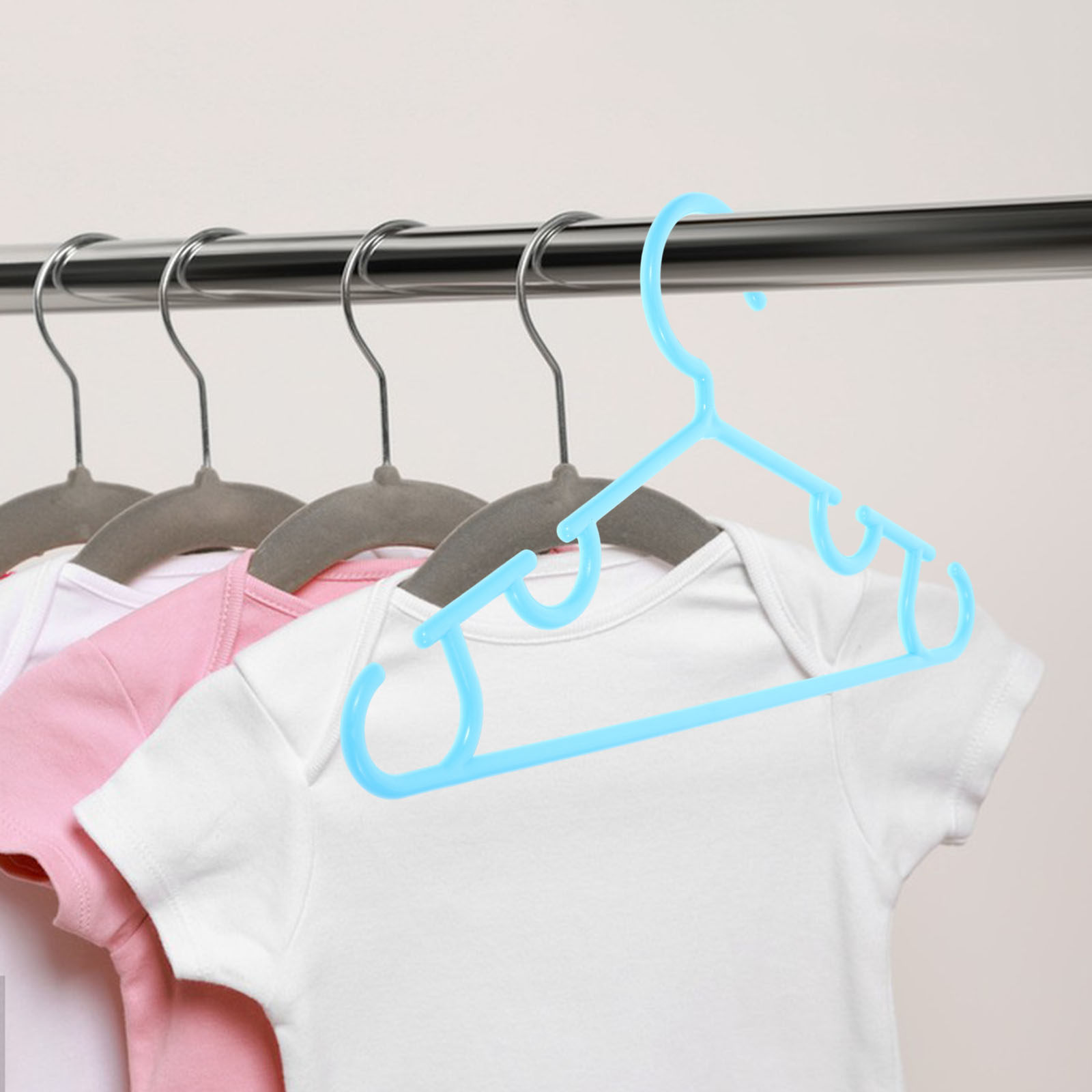 Baby Clothing Hangers - 10Pcs Heavy Duty Baby Hangers Nonslip