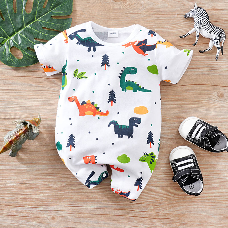 Baby Clothing Next - Newborn Clothes Cute Cartoon Dinosaur Full