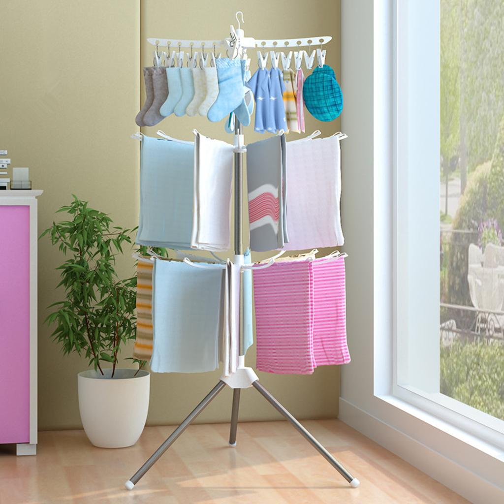 3 Tiers Foldable Drying Rack S - Baby Clothing Hangers recension och pris