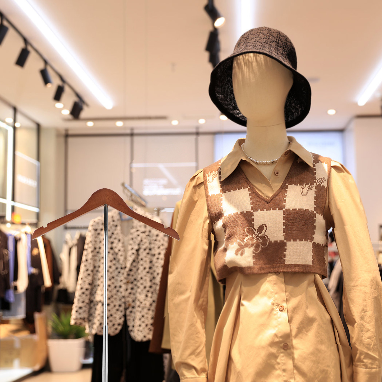 T-Shaped Clothing Display Stan - Baby Clothing Stores recension och pris