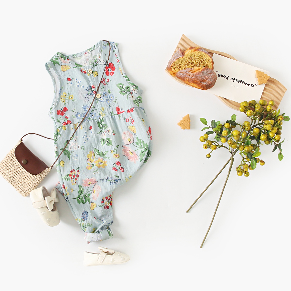 Baby Girls Flower Rompers Slee - Baby Clothing Drawing recension och pris