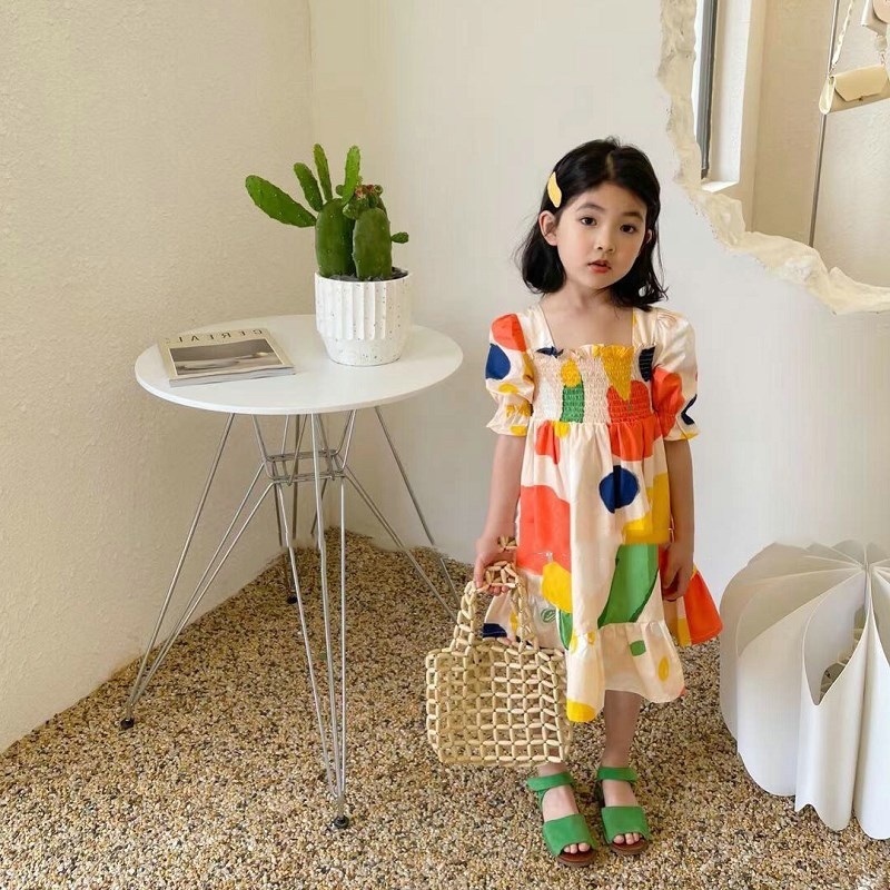 Girl's Dress Crinkle Color Blo - Baby Clothing Drawing recension och pris