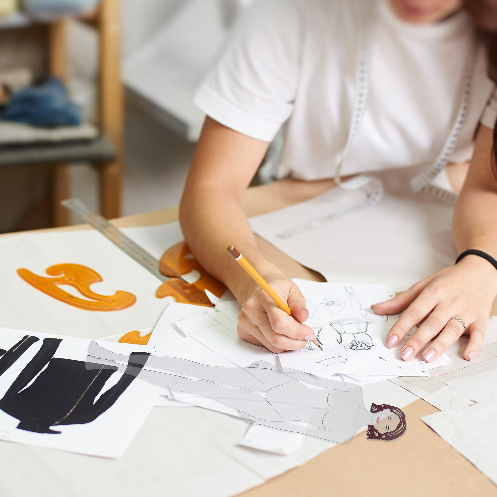 4 Pcs Ruler Clothing Design Fa - Baby Clothing Drawing recension och pris
