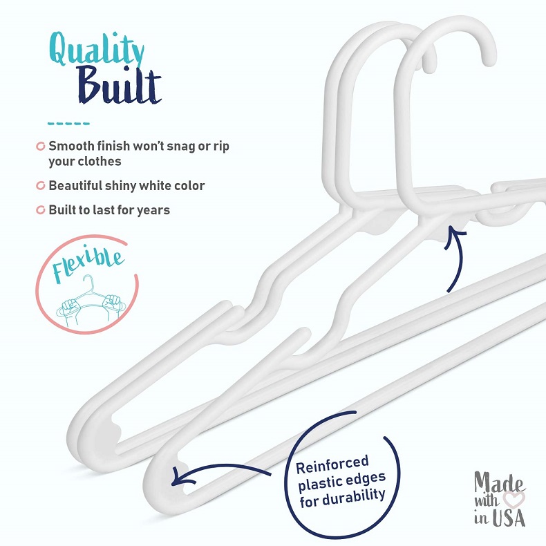 Set of 20 - Children's Plastic - Baby Clothing Hangers recension och pris
