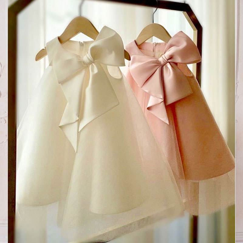 Summer Big Bow Baby Girl Dress - Baby Clothing Essentials recension och pris