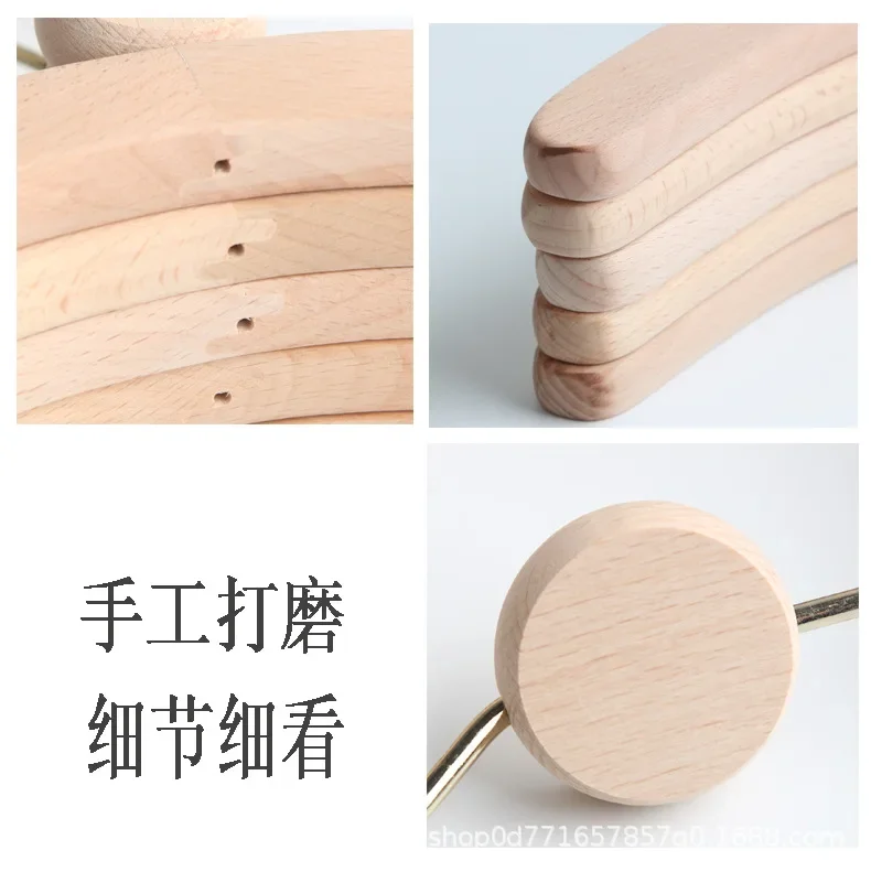 10 PCS Children's Solid Wood C - Baby Clothing Hangers recension och pris