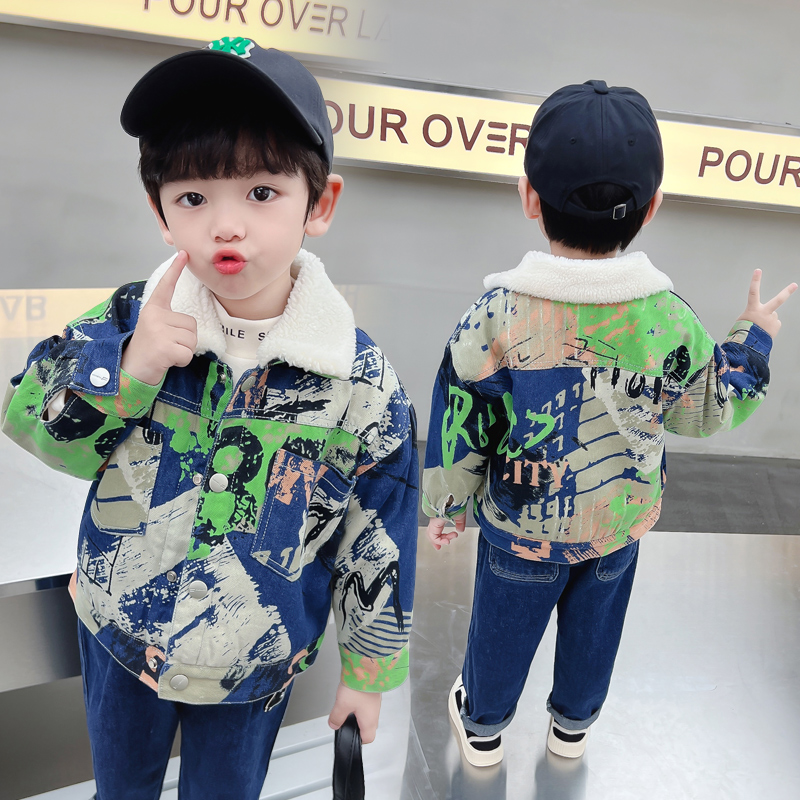 Kids Baby Warm Denim Jacket Pa - Baby Clothing Drawing recension och pris