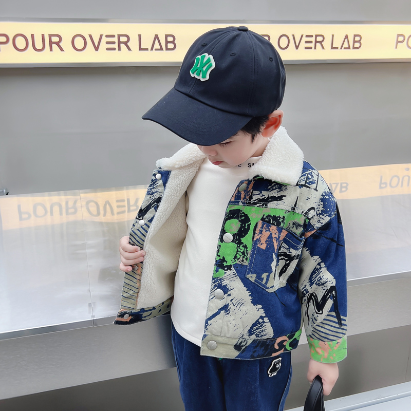 Kids Baby Warm Denim Jacket Pa - Baby Clothing Drawing recension och pris