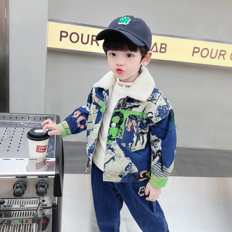Kids Baby Warm Denim Jacket Pa - Baby Clothing Drawing recension och pris