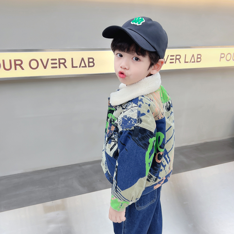 Kids Baby Warm Denim Jacket Pa - Baby Clothing Drawing recension och pris