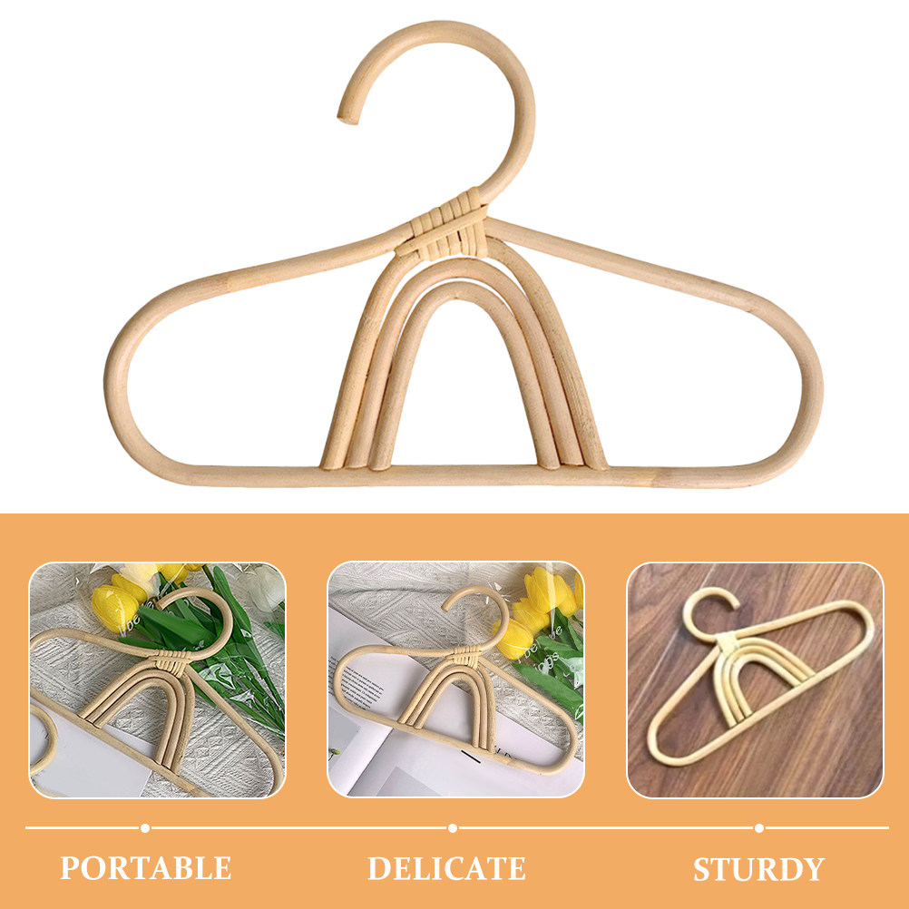 2Pcs Rattan Kids Hanger Eco Fr - Baby Clothing Hangers recension och pris
